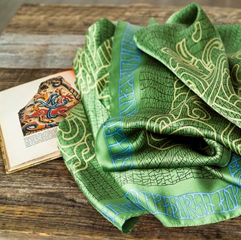 scarf: Jelling - green